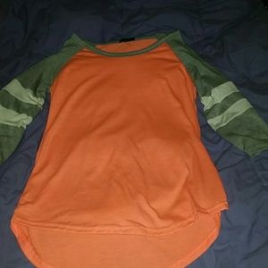 Coral and Gray Shirt